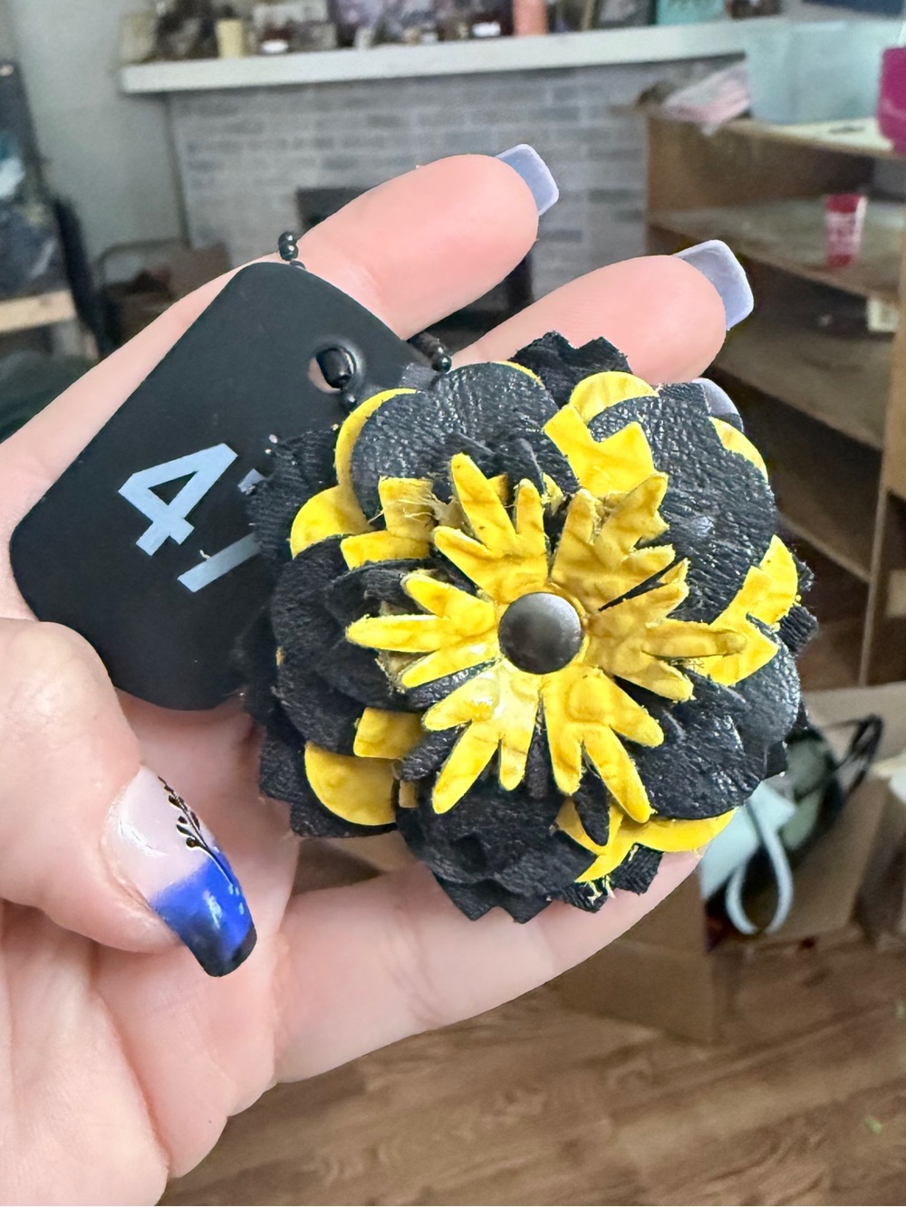 Handmade Floral Bag Charm